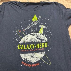 Galaxy designed brewery tee